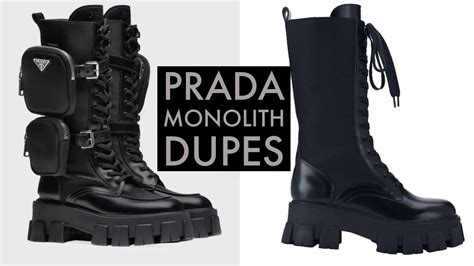 prada dupe sandals|prada boots with pouch dupe.